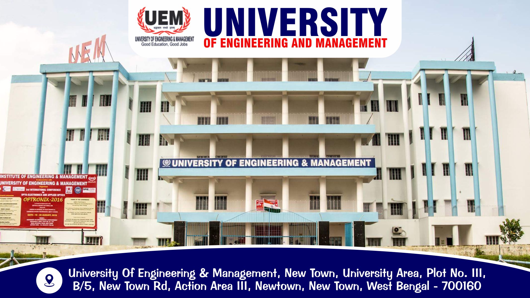 out side view of University of Engineering and Management - UEM, Kolkata